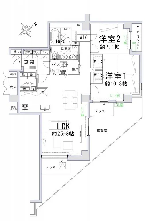 Todoroki Grand Hills 1st floor