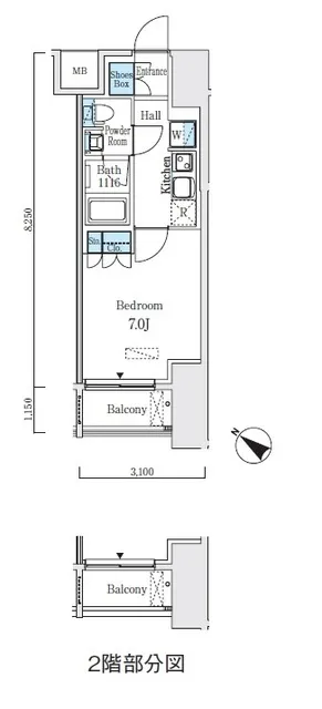 Azure Terrace Nihonbashi Hamacho - Floor Plan - ["Floor plan", "Diagram", "Text"]