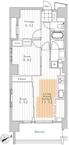 Respir Waseda - Floor Plan - ["Floor plan", "Plan", "Wood flooring"]