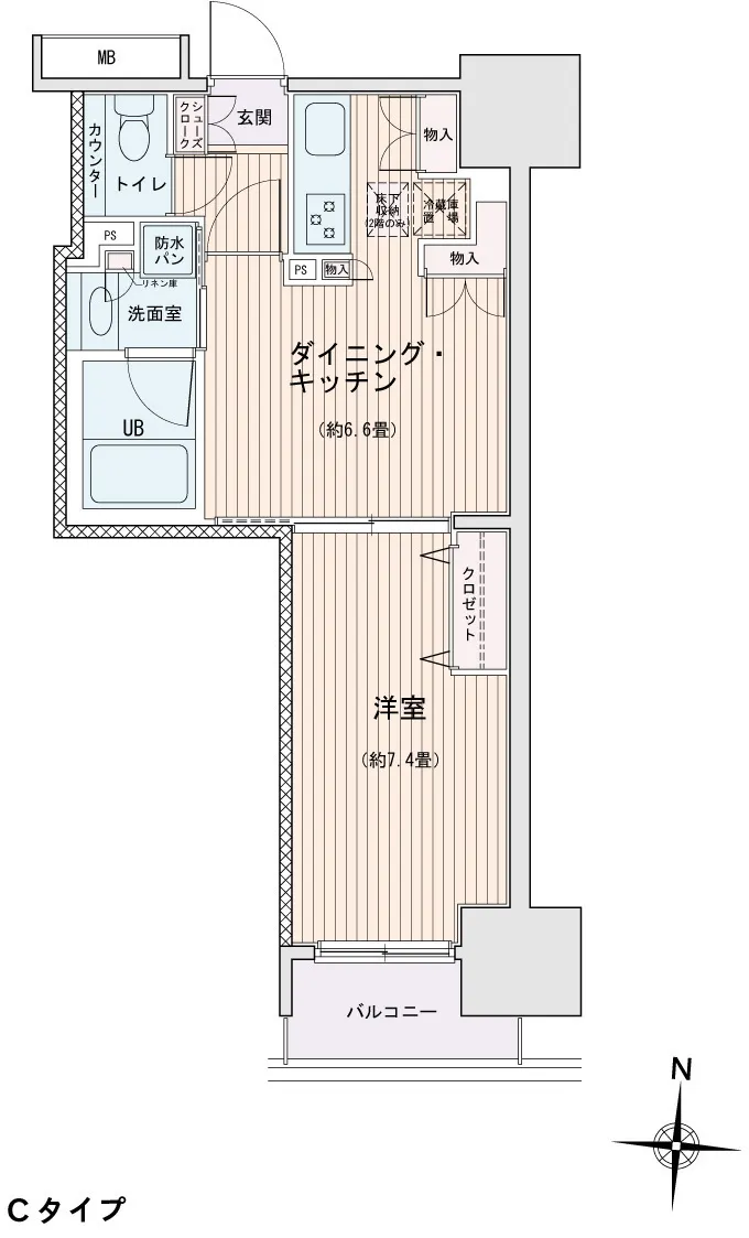 Esty Maison Kinshicho II - Floor Plan - ["Floor", "Wood flooring", "Hardwood"]
