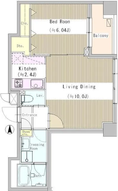 Plum Court Higashi-Nakano - Floor Plan - ["Floor plan", "Text", "Plan"]