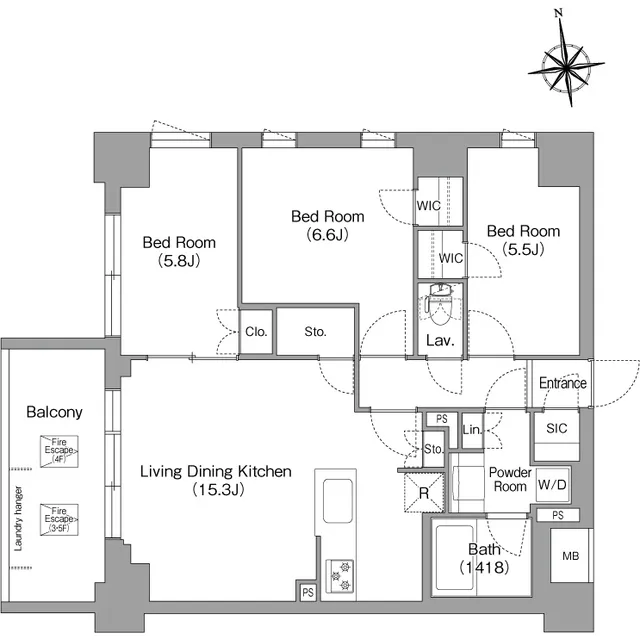 Comforia Liv Nishioshima SOUTH - Floor Plan - ["White", "Plan", "Floor plan"]
