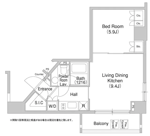 Comforia Omori DEUX - Floor Plan - ["Rectangle", "Slope", "Font"]
