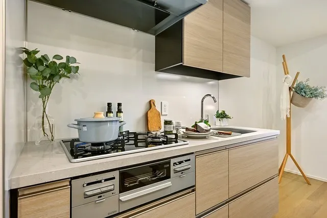 The Park Habio Kagurazaka Residence South - Interior - ["Kitchen", "Kitchen Appliance", "Countertop"]