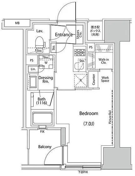 The Park Habio Ningyocho Residence - Floor Plan - ["Product", "Rectangle", "Schematic"]