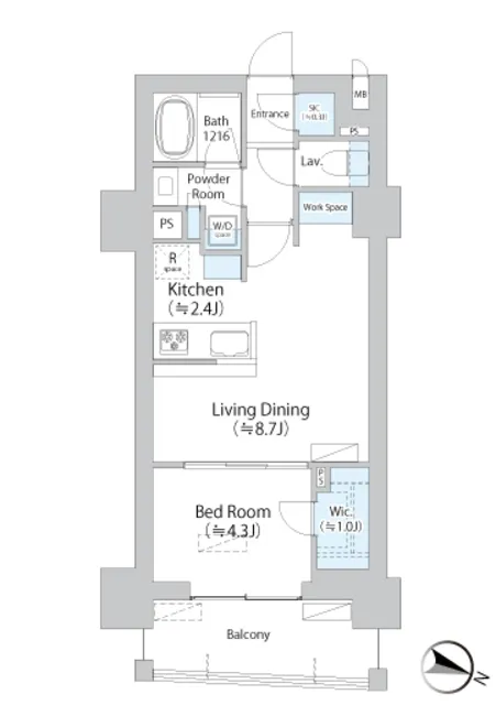 Histoire Asagaya - Floor Plan - ["Rectangle", "Font", "Parallel"]