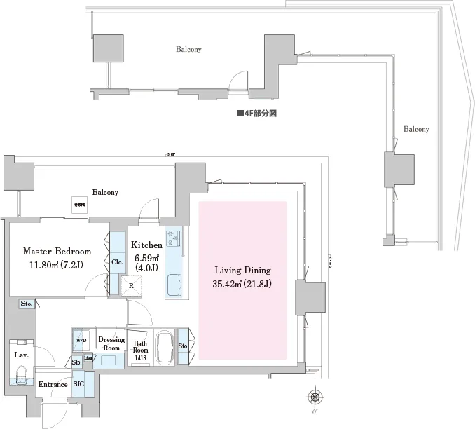 Nakano Station Residence - Floor Plan - ["Font", "Parallel", "Rectangle"]
