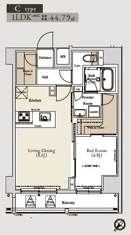 Urban Core Tsukishima - Floor Plan - ["Rectangle", "Schematic", "Map"]