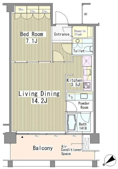 Akasaka Hikawacho Residence - Floor Plan - ["Floor plan", "Plan", "Text"]