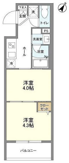 Clarity Bunkyo Sengoku - Floor Plan - ["Floor", "Tile Flooring"]