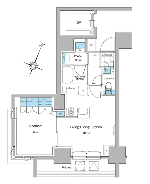 Lefon Prog-Rock Chiyoda Ochanomizu - Floor Plan - ["Rectangle", "Schematic", "Font"]