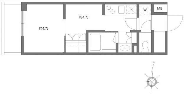 Grand Paseo Kiyosumi Shirakawa II - Floor Plan - ["Diagram", "Technical drawing", "Sink"]