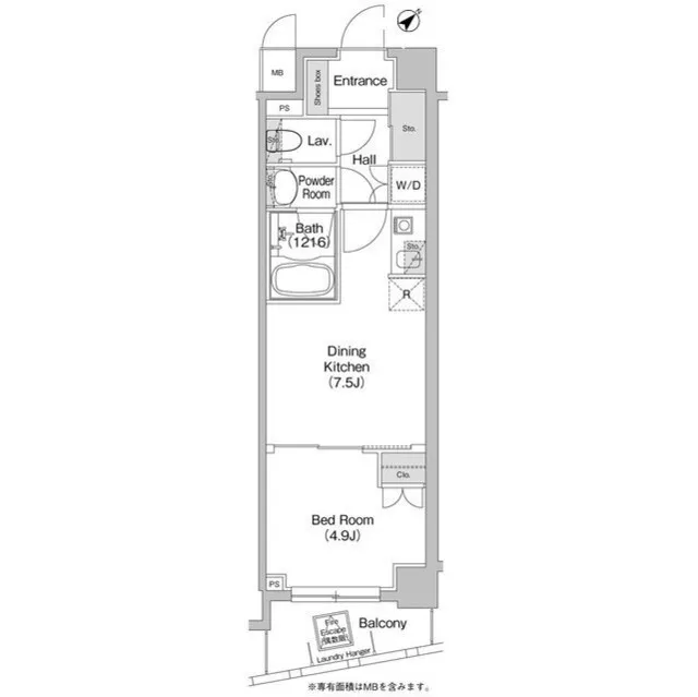 Conforia Meguro-Yagumo  - Floor Plan - ["Rectangle", "Parallel", "Font"]