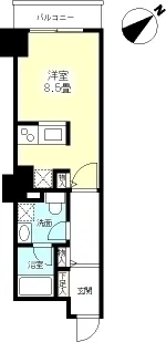 TK Flats Shibuya - Floor Plan - ["Rectangle", "Font", "Parallel"]