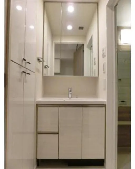 Lefon Progre Takinogawa - Interior - ["Mirror", "Tap", "Bathroom cabinet"]