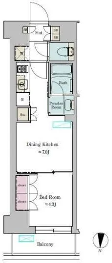 Brillia Ist Ikejiri-Ohashi - Floor Plan - []