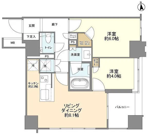 Lions Higashi Nihonbashi - Floor Plan - ["Floor plan", "Diagram", "Plan"]