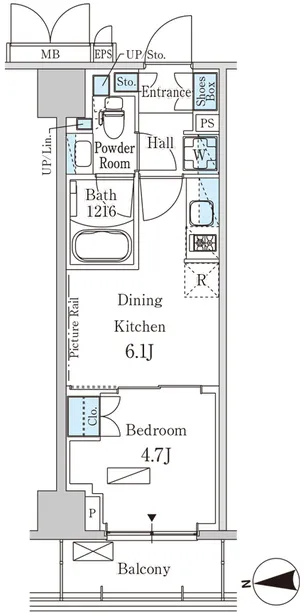 Park Axis Shinjuku Nishiochiai - Floor Plan - []