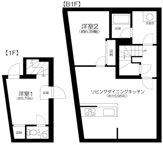 Apartment Koishikawa Korakuen - Floor Plan - ["White", "Plan", "Floor plan"]