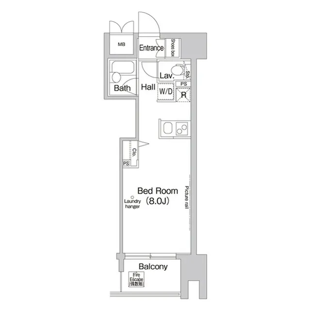 Comforia Shibaura - Floor Plan - ["Rectangle", "Font", "Parallel"]