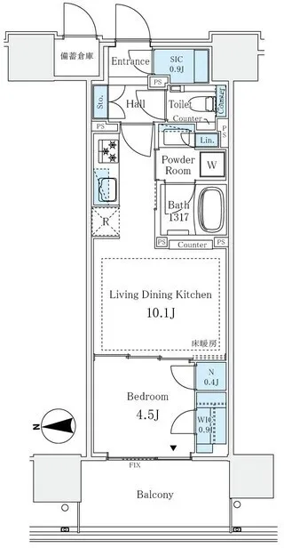 Grand City Tower Tsukishima - Floor Plan - []