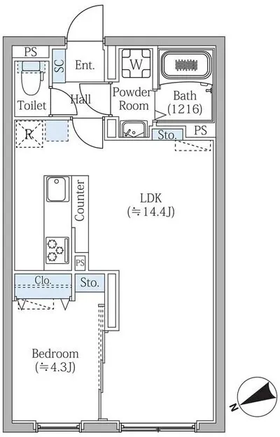 SG Court Gakugei Daigaku - Floor Plan - ["White", "Plan", "Diagram"]