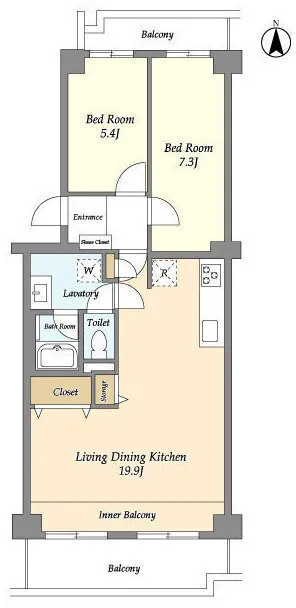 Comforia Takenotsuka East - Floor Plan - ["Floor plan", "Diagram"]