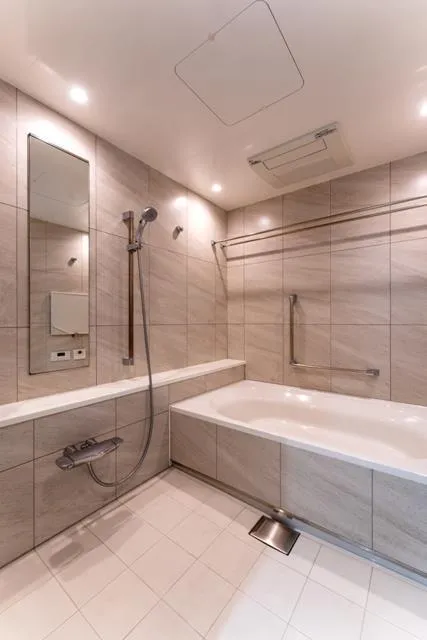 With Harajuku Residence - Interior - ["Plumbing fixture", "Shower head", "Shower door"]