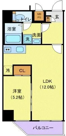 Toggle Otsuka Lerion - Floor Plan - ["Apartment", "Tile Flooring", "Geraniums"]