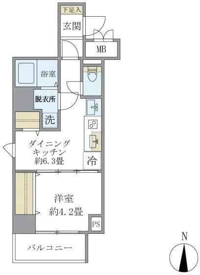 City Forest Morishita - Floor Plan - ["Tile Flooring"]