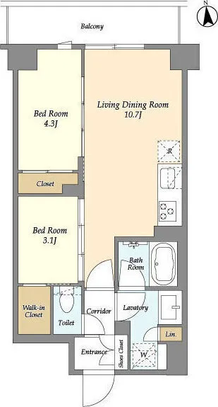 Comforia Takenotsuka East - Floor Plan - ["White", "Floor plan", "Plan"]