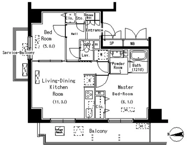Park Axis Moto-Asakusa Stage - Floor Plan - ["Plan", "Diagram", "Floor plan"]
