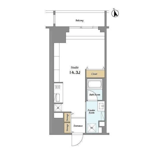 HF Ueno Residence EAST - Floor Plan - ["Rectangle", "Parallel", "Slope"]