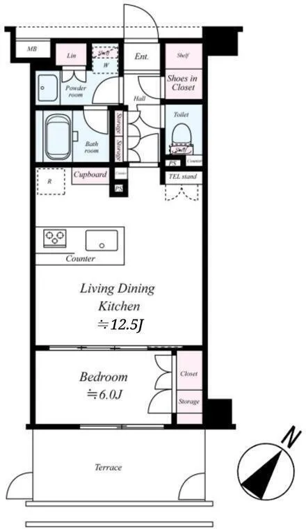 Palestage Nishigahara - Floor Plan - ["Plan", "Diagram", "Floor plan"]