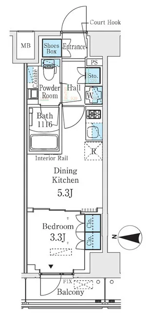 Belfirth Kinshicho South - Floor Plan - ["Rectangle", "Font", "Parallel"]