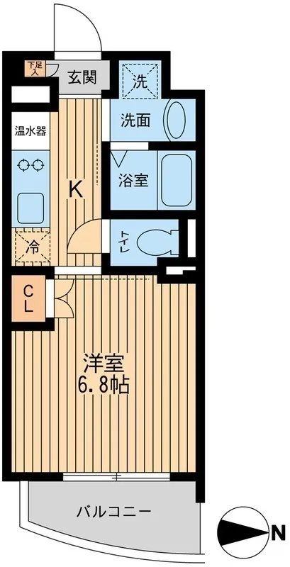 Prime Urban Nishi-Ojima - Floor Plan - ["Apartment", "Tile Flooring"]