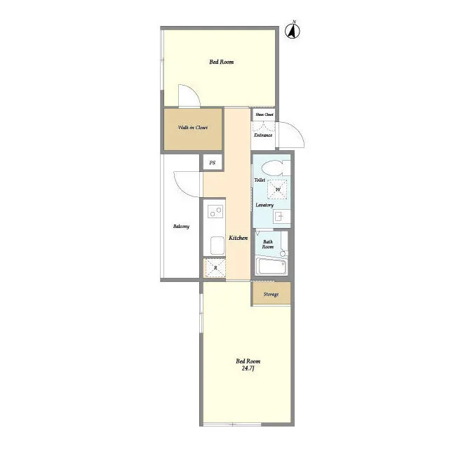 SOLASIAresidenceToritsu University - Floor Plan - ["Rectangle", "Parallel", "Font"]