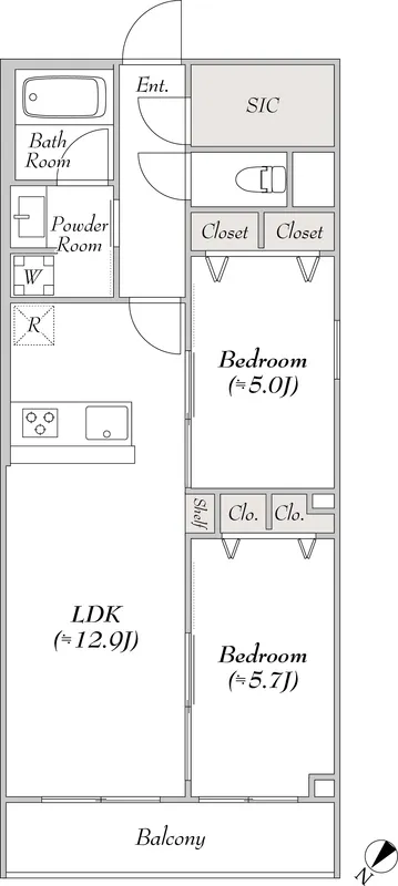 U Residence Higashiyukiya - Floor Plan - ["White", "Technical drawing", "Diagram"]