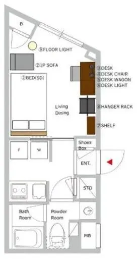 Hmlet Shibuya Ohashi - Floor Plan - []