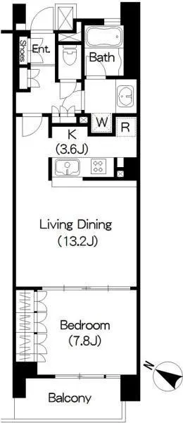 Brillia Ist Sangenjaya Ivy Terrace - Floor Plan - ["Rectangle", "Font", "Parallel"]