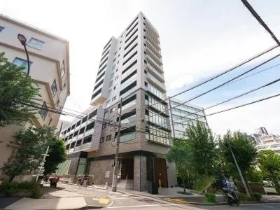 Opus Residence Ebisu - Exterior - ["Condominium", "High-rise building", "Brutalist architecture"]