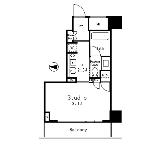 MFPR Court Meguro Minami - Floor Plan - ["Floor plan", "Diagram", "Drawing"]
