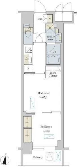 Brillia Ist Shibuya Honmachi - Floor Plan - []