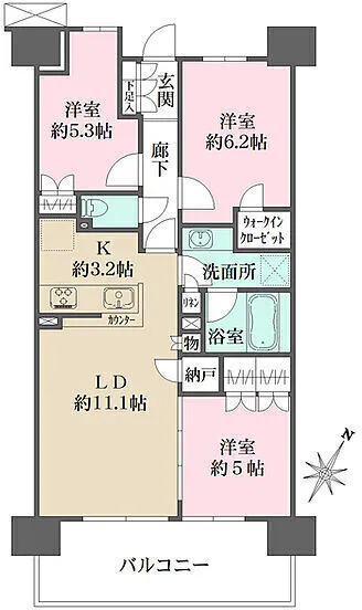 The Parkhouse Oikos Akabane Shimo Fourth Square - Floor Plan - ["Apartment", "Condominium"]