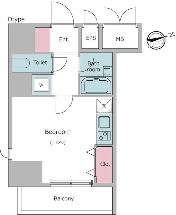 Residia Higashi Shinagawa - Floor Plan - ["Rectangle", "Font", "Parallel"]