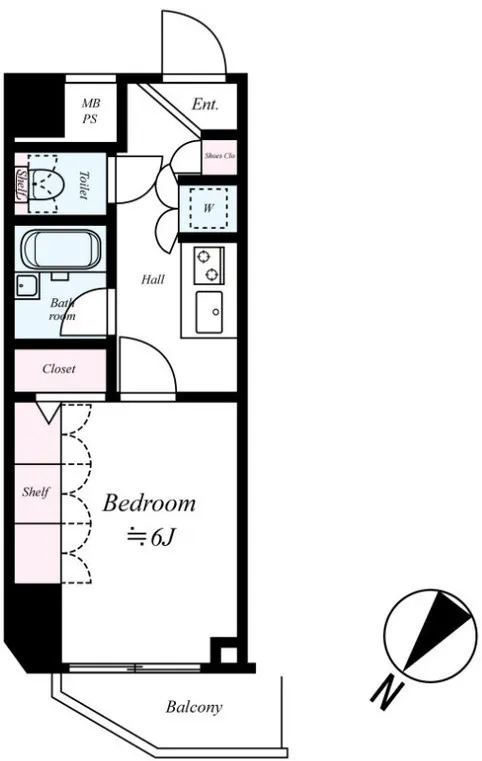Brides Nishi-Gotanda - Floor Plan - []