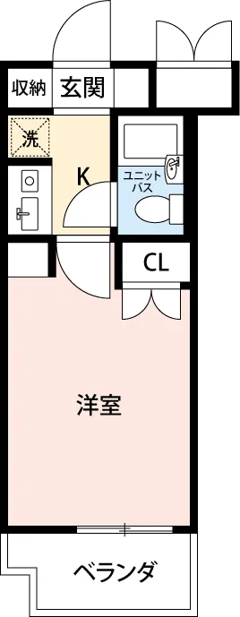Mynavi Stay Yoyogi Park - Floor Plan - ["Apartment", "Tile Flooring", "Brutalist architecture"]