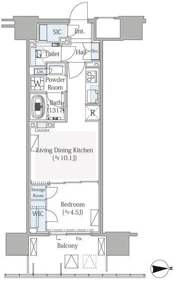Grand City Tower Tsukishima - Floor Plan - []