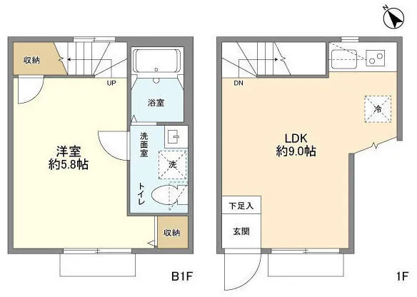 Stylio Fit Musashi-Koyama - Floor Plan - ["White", "Plan", "Floor plan"]
