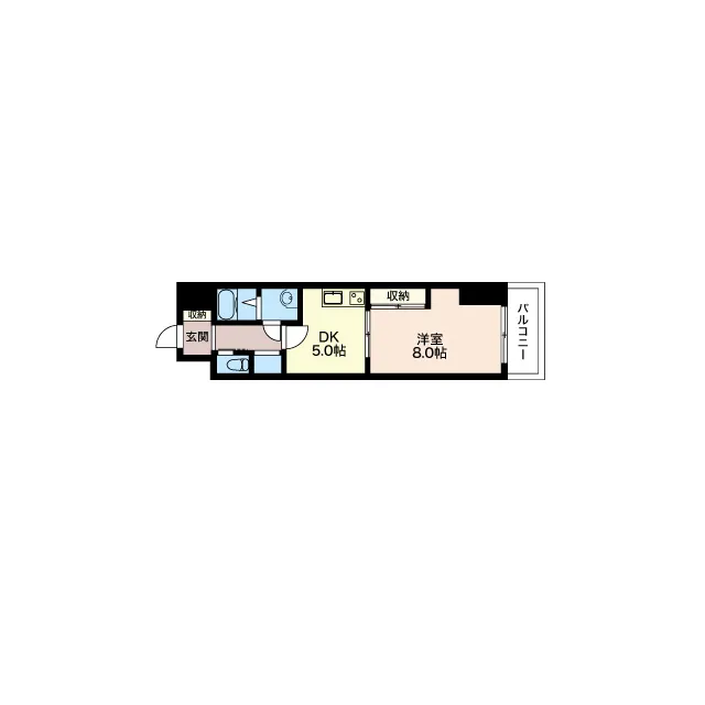Orchid Residence Itabashi - Floor Plan - ["Rectangle", "Parallel", "Font"]